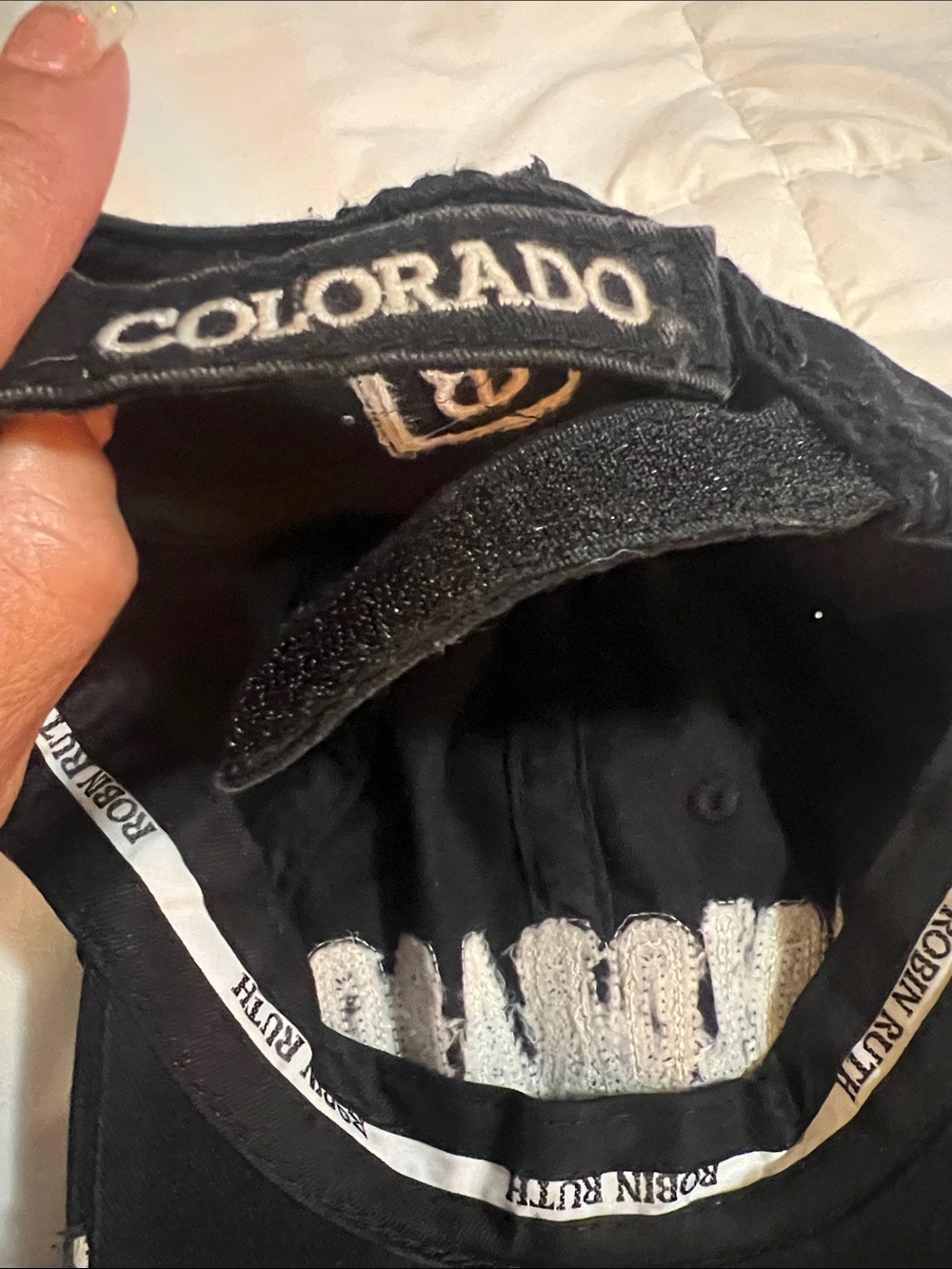 Robin Ruth Colorado Cap with Distressed Embroidered Lettering - Picture 7 of 9